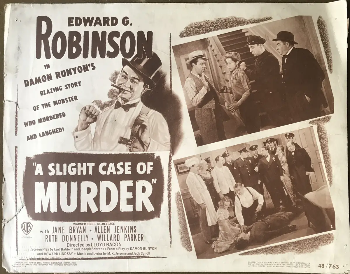 A Slight Case of Murder 1948 Re-Release Title Card