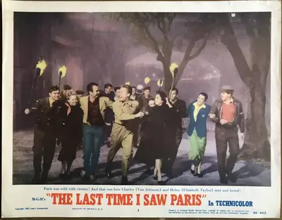 Last Time I Saw Paris Lobby Cards (4) image 2