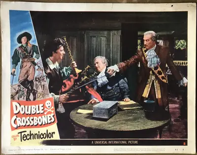 Double Crossbones Lobby Cards (7) image 2