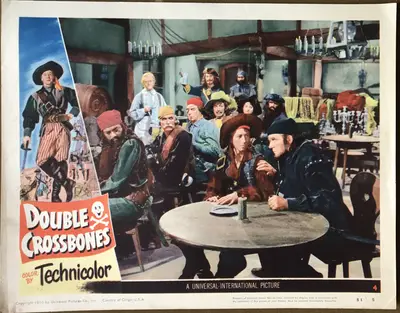Double Crossbones Lobby Cards (7) image 3