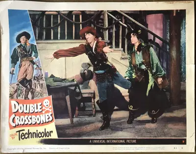 Double Crossbones Lobby Cards (7) image 6