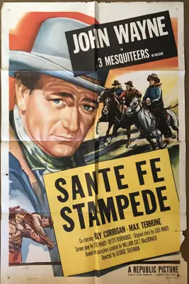 Santa Fe Stampede 1953 Re-Release One Sheet image 1