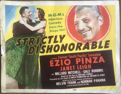 Strictly Dishonorable Lobby Card Set Of 8 image 1