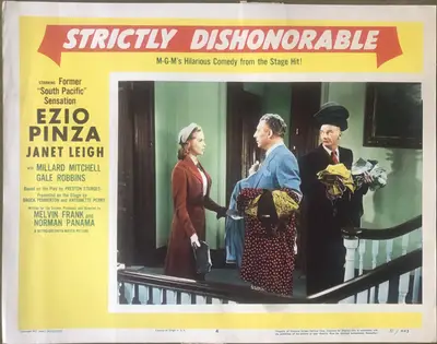 Strictly Dishonorable Lobby Card Set Of 8 image 4