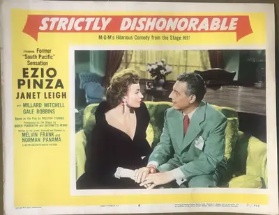 Strictly Dishonorable Lobby Card Set Of 8 image 6