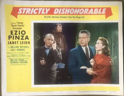 Strictly Dishonorable Lobby Card Set Of 8 image 7