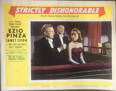 Strictly Dishonorable Lobby Card Set Of 8 image 8
