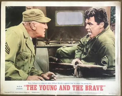 Young and the Brave Lobby Card Set Of 8 image 8