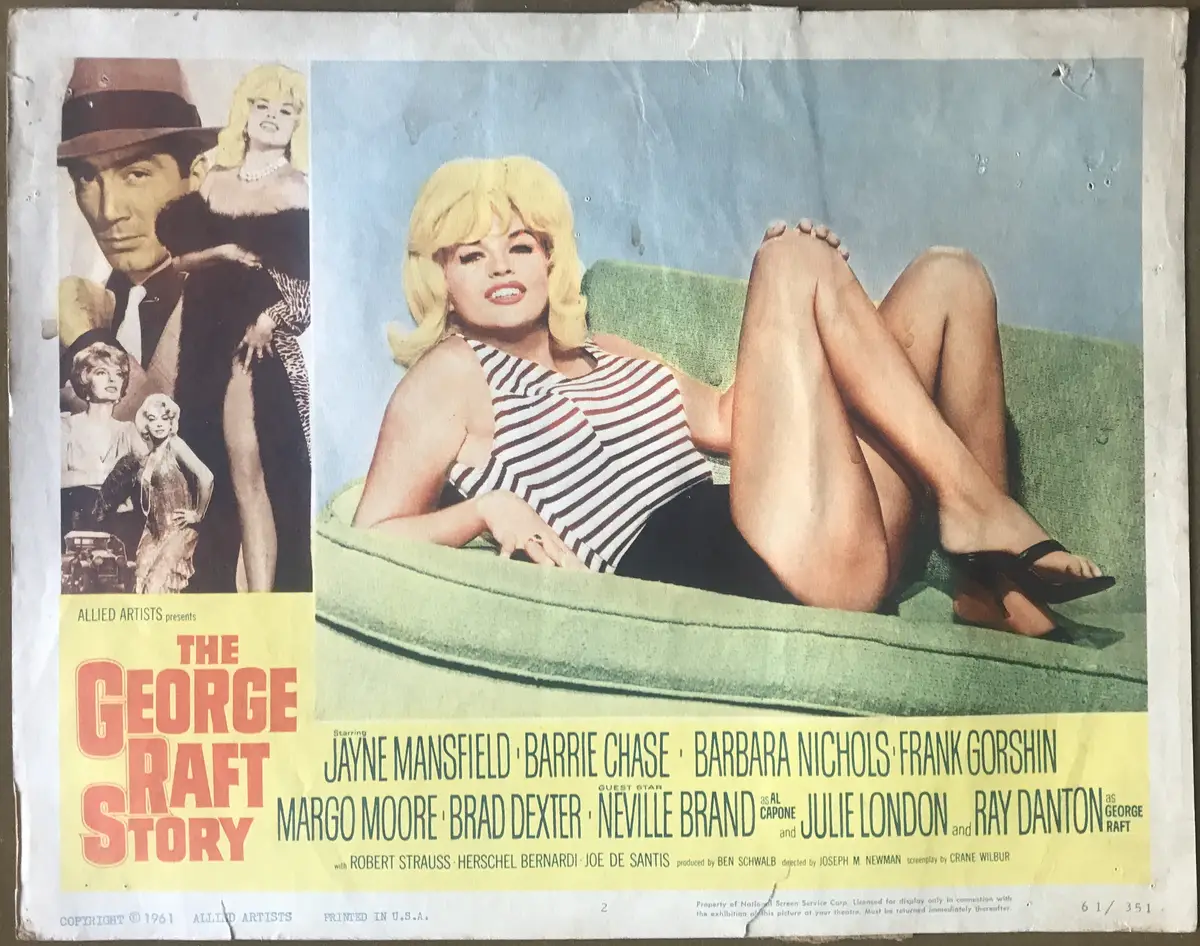 George Raft Story Lobby Card Set Of 8