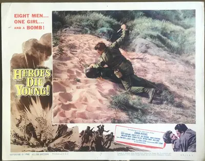 Heroes Die Young Lobby Card Set Of 8 image 2