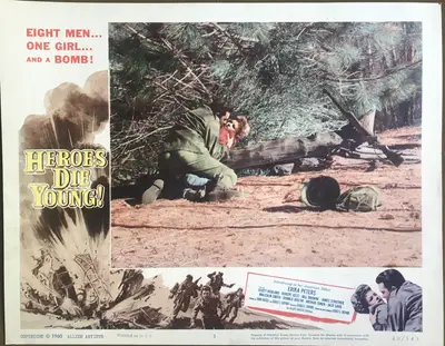 Heroes Die Young Lobby Card Set Of 8 image 5