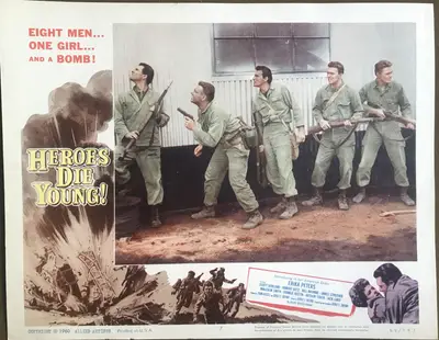 Heroes Die Young Lobby Card Set Of 8 image 7