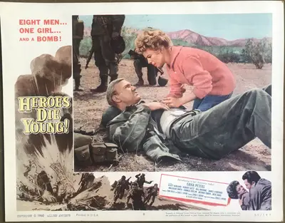 Heroes Die Young Lobby Card Set Of 8 image 8