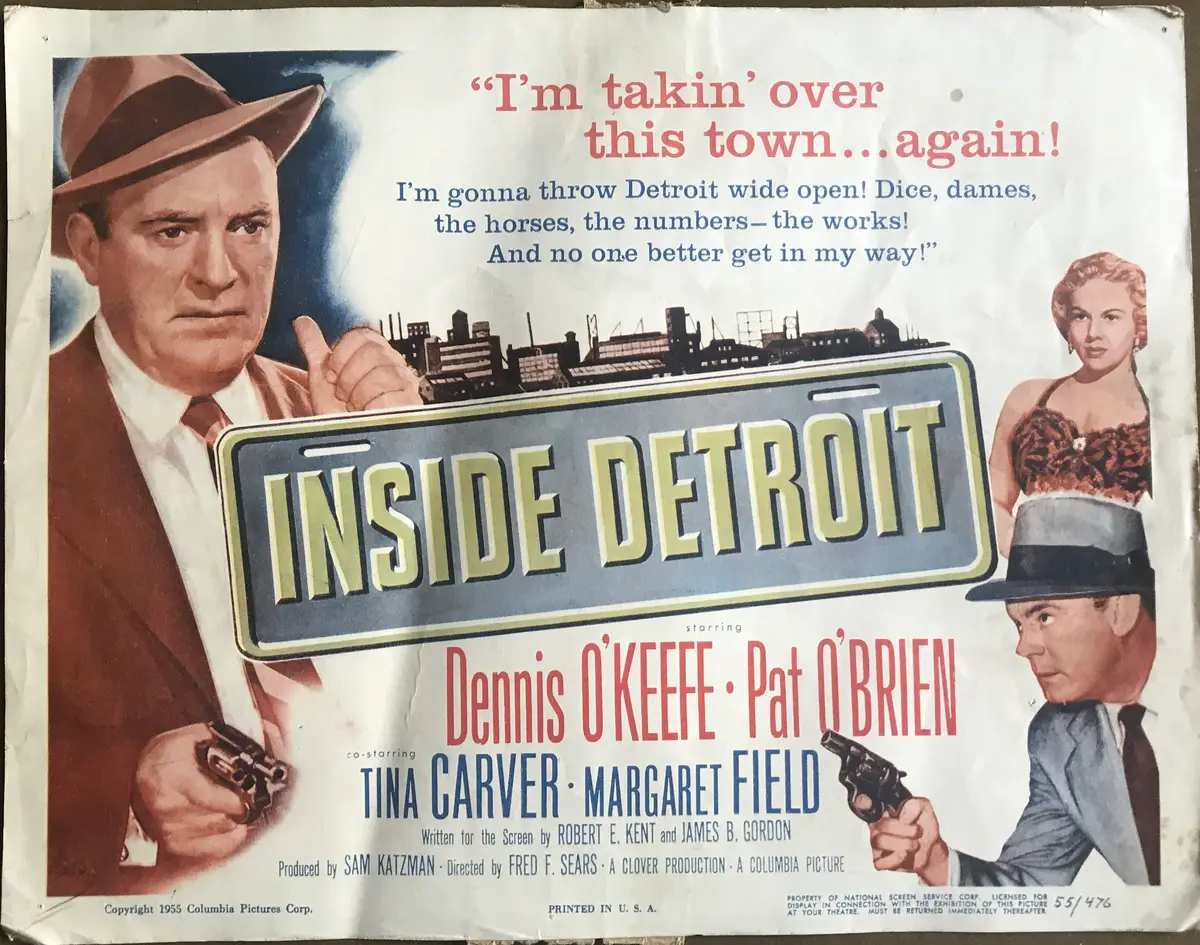 Inside Detroit Lobby Card Set Of 8