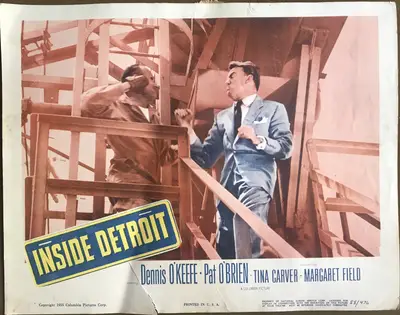 Inside Detroit Lobby Card Set Of 8 image 3