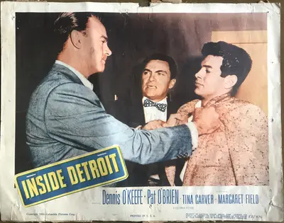 Inside Detroit Lobby Card Set Of 8 image 5