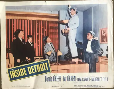 Inside Detroit Lobby Card Set Of 8 image 7