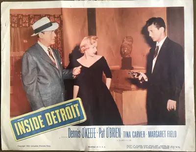 Inside Detroit Lobby Card Set Of 8 image 8