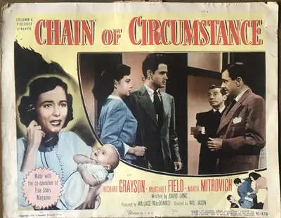 Chain of Circumstance Lobby Card Set Of 8 image 2