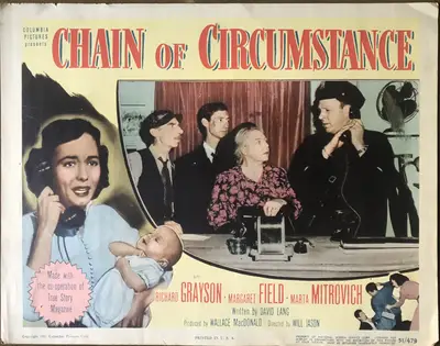 Chain of Circumstance Lobby Card Set Of 8 image 4