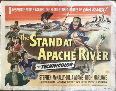 Stand at Apache River Lobby Card Set Of 8 image 1