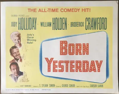 Born Yesterday 1961 Re-Release Lobby Card Set Of 8 image 1