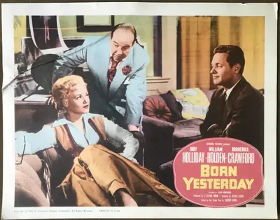 Born Yesterday 1961 Re-Release Lobby Card Set Of 8 image 2