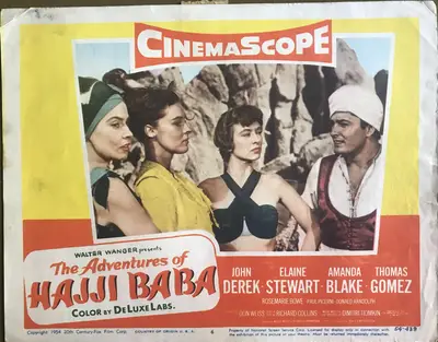 Adventures of Hajji Baba Lobby Card Set Of 8 image 6