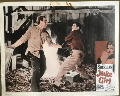 Juke Girl 1950's Re=Release Lobby Card Set Of 4 image 4
