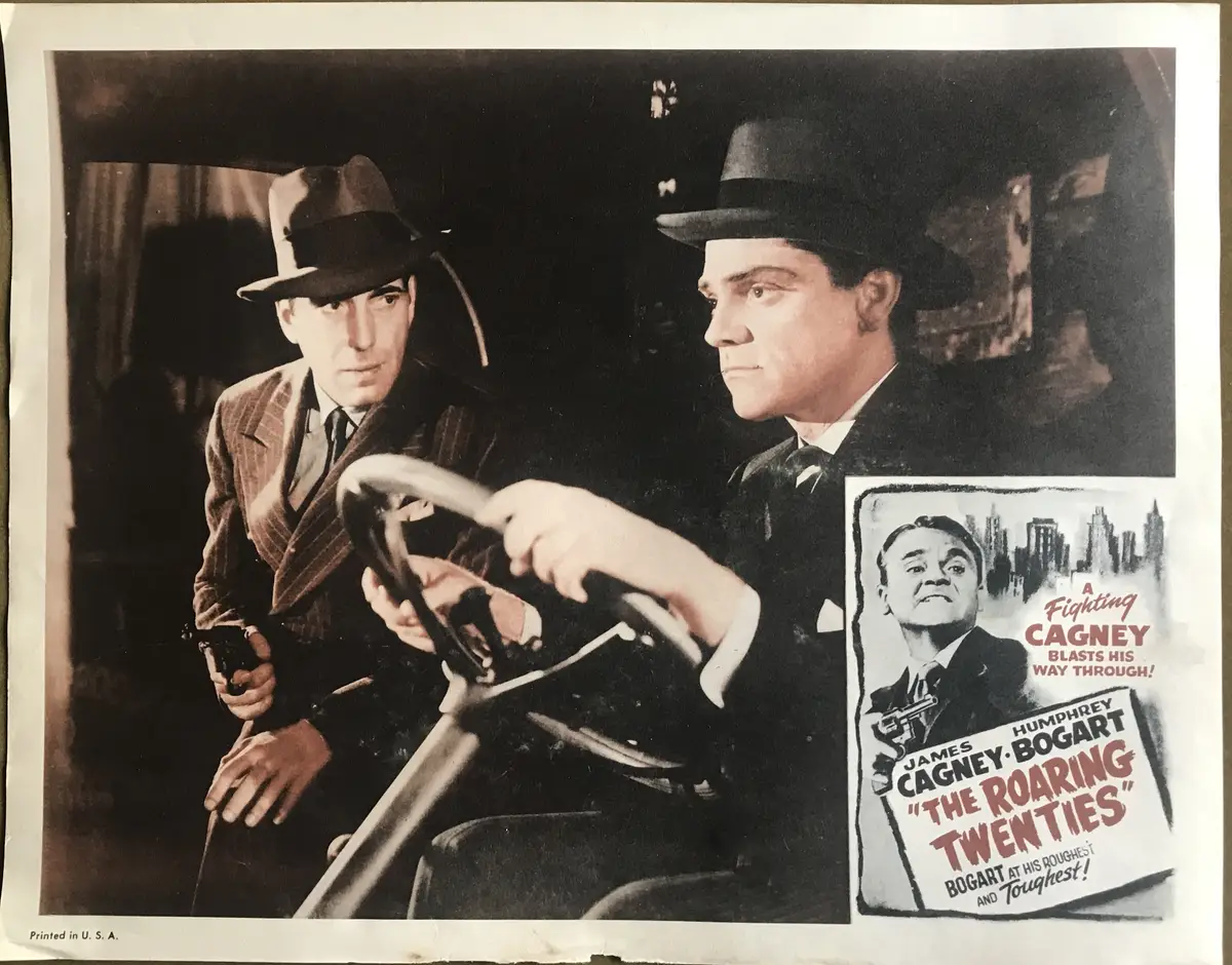 Roaring Twenties 1950's Re-Release Lobby Card Set of 4