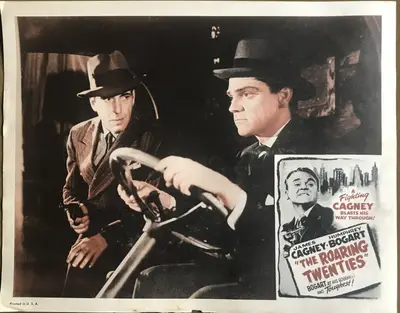 Roaring Twenties 1950's Re-Release Lobby Card Set of 4 image 1