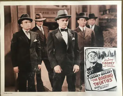 Roaring Twenties 1950's Re-Release Lobby Card Set of 4 image 4