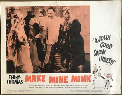 Make Mine Mink Lobby Card Set Of 8 image 8