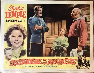 Susannah of the Mounties 1958 NTA Re-Release 4 Card Set image 1