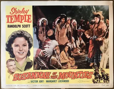 Susannah of the Mounties 1958 NTA Re-Release 4 Card Set image 2
