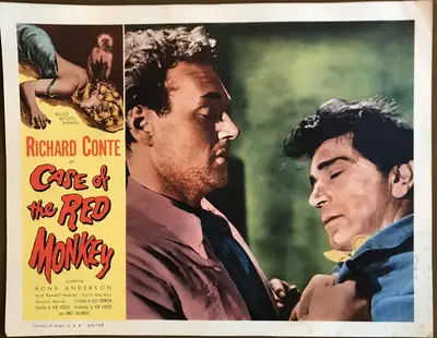 Little Red Monkey LobbyCard Set Of 8 image 1