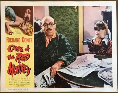 Little Red Monkey LobbyCard Set Of 8 image 2