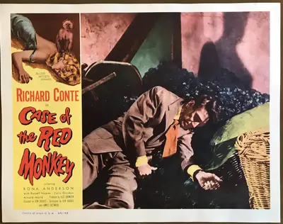 Little Red Monkey LobbyCard Set Of 8 image 3