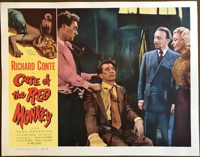 Little Red Monkey LobbyCard Set Of 8 image 6