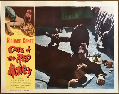 Little Red Monkey LobbyCard Set Of 8 image 7