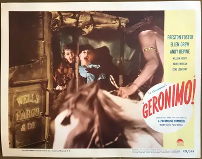Geronimo 1949 Re-Release Lobby Card Set Of 8 image 5