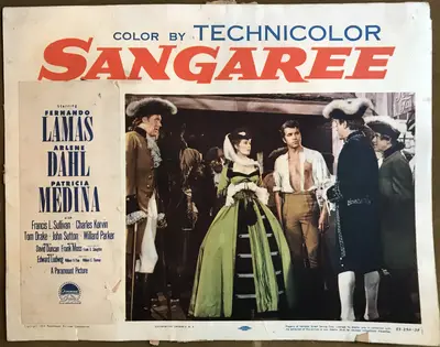 Sangaree Lobby Card Set Of 8 image 5