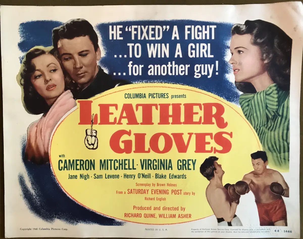 Leather Gloves Lobby Card Set Of 8