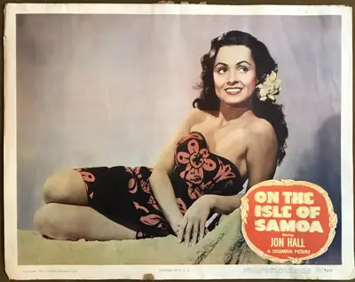 On the Isle of Samoa Lobby Card Set of 8 image 6