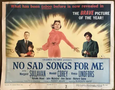 No Sad Songs for Me Lobby Card Set Of 8 image 1