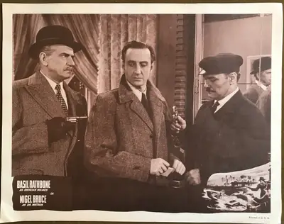 Sherlock Holmes Stock Lobby Card Set from the 1950's image 1