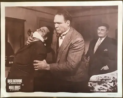 Sherlock Holmes Stock Lobby Card Set from the 1950's image 3