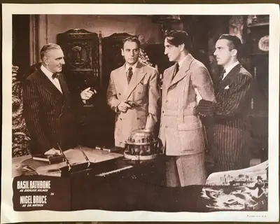 Sherlock Holmes Stock Lobby Card Set from the 1950's image 4