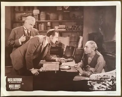 Sherlock Holmes Stock Lobby Card Set from the 1950's image 5