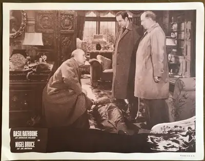 Sherlock Holmes Stock Lobby Card Set from the 1950's image 7